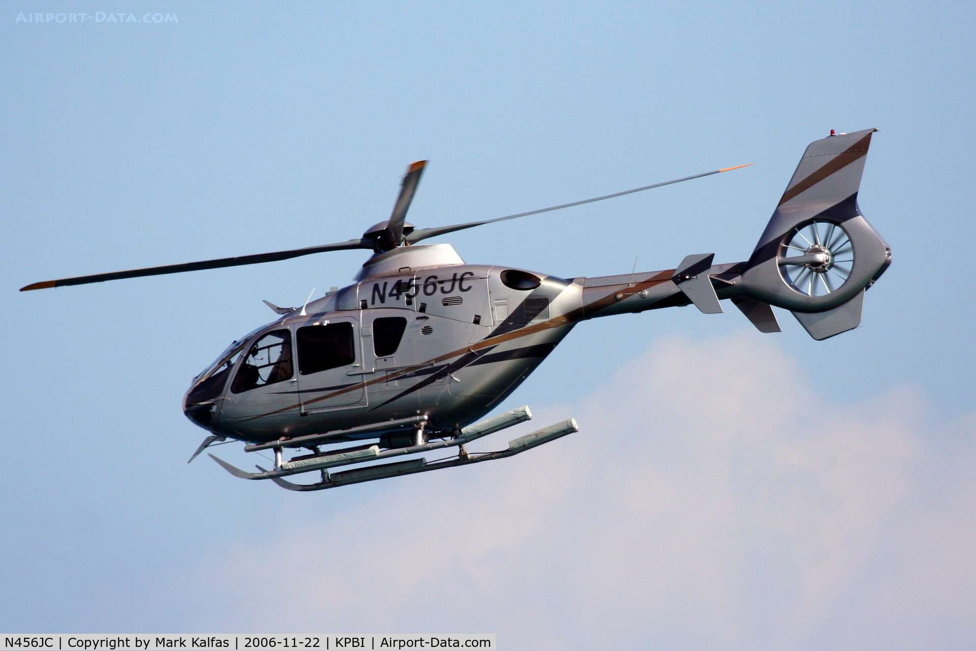 N456JC, 2001 Eurocopter EC-135T-1 C/N 0186, KPBI - Over Delray Beach
