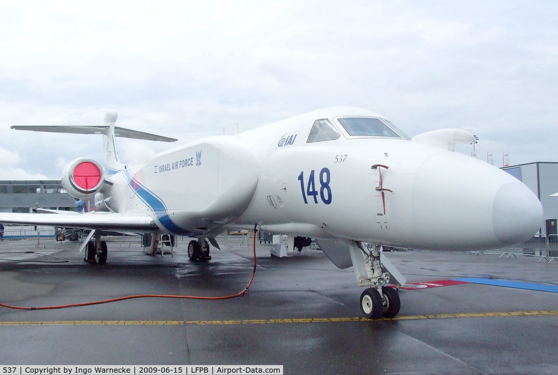 537, 2004 Gulfstream Aerospace G-V-SP Gulfstream G550 Eitam C/N 5037, Gulfstream G550 Nachshon Aitam of the Israel Air Force at the Aerosalon 2009, Paris