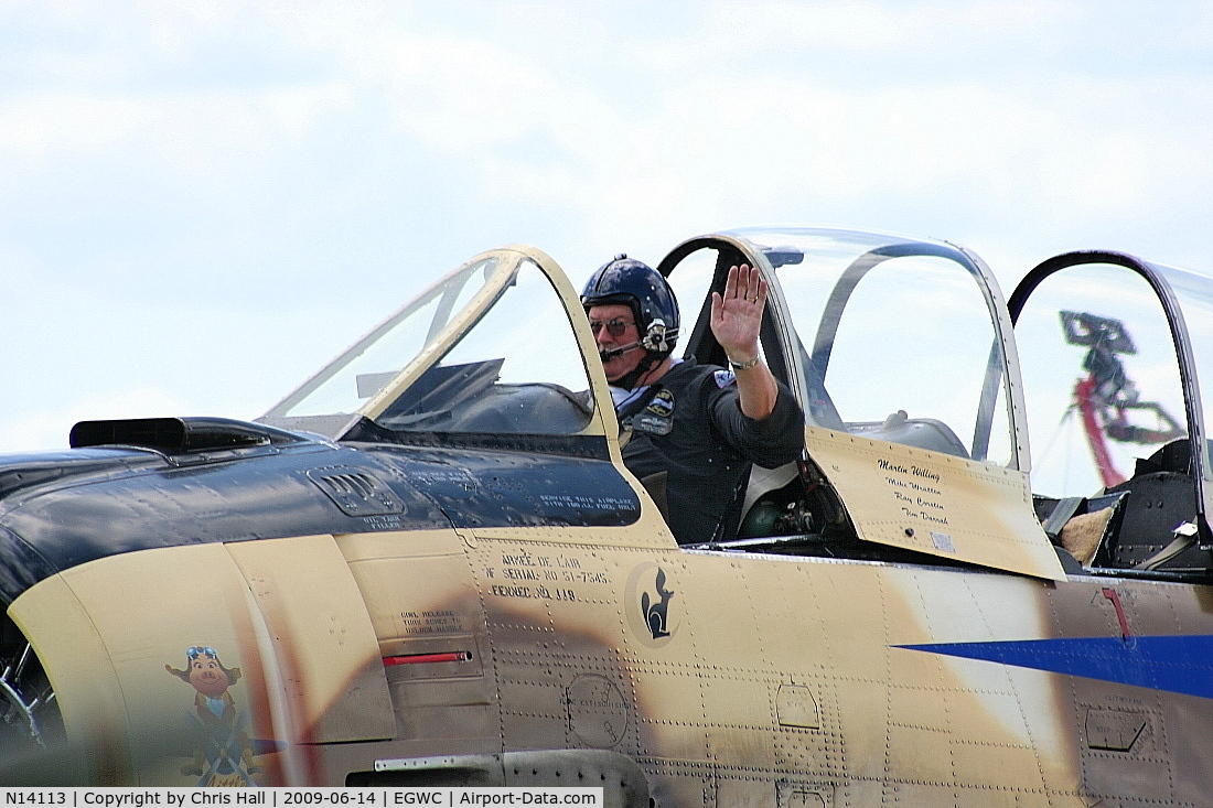 N14113, 1951 North American T-28A Fennec C/N 81-1, Displaying at the Cosford Air Show