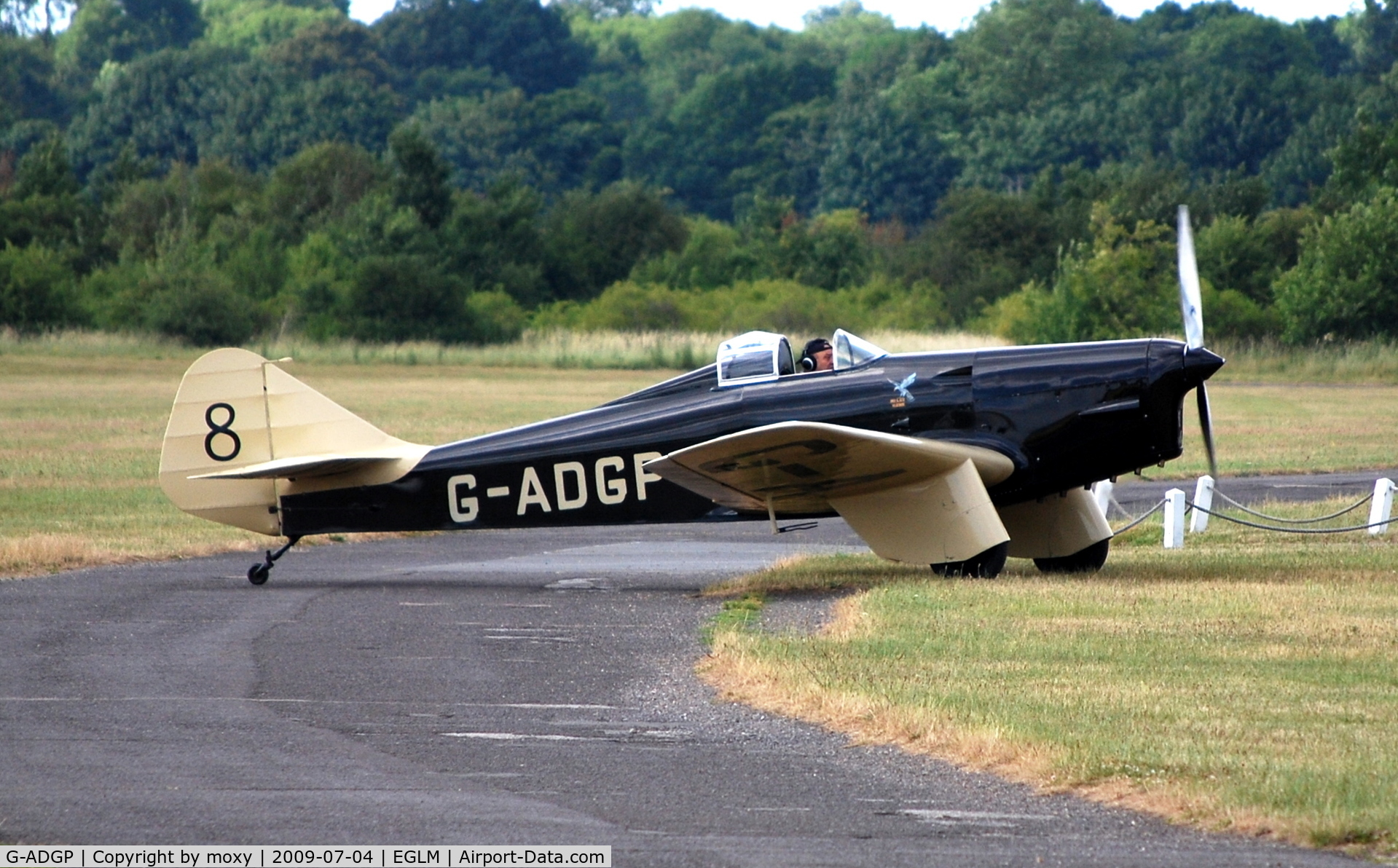 G-ADGP, 1935 Miles M.2L Hawk Speed Six C/N 160, Miles M2L Hawk Speed Six  (A real Aeroplane) at White Waltham