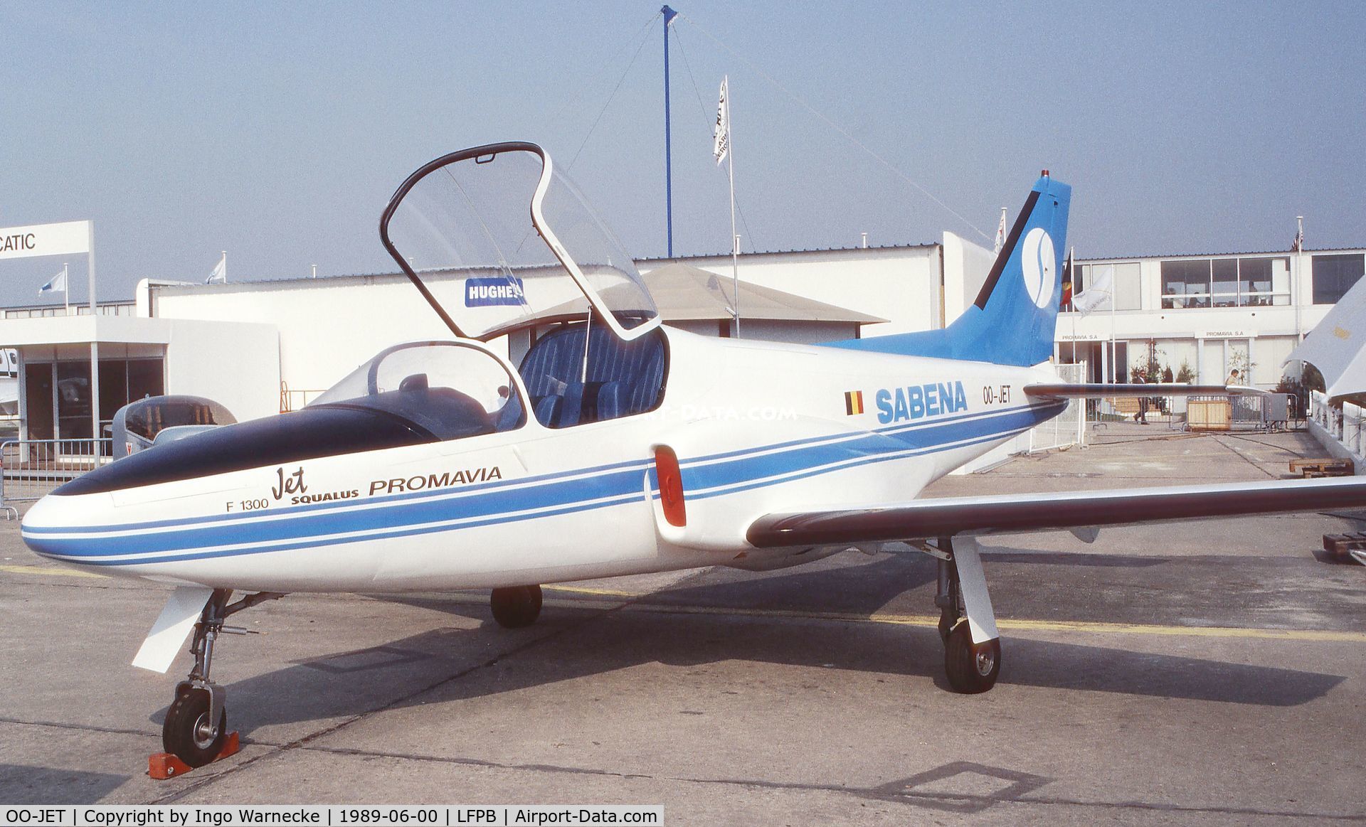 OO-JET, Promavia F.1300 Jet Squalus C/N 002, Promavia F.1300 Jet Squalus (probably never flown) at the Aerosalon 1989 Paris