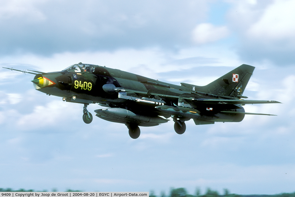 9409, Sukhoi Su-22M-4 C/N 29409, Surprise visit to Great Britain in 2004