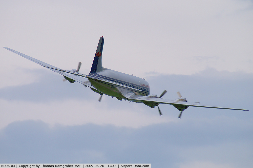 N996DM, 1958 Douglas DC-6B C/N 45563, Red Bull (The Flying Bulls) Douglas DC6