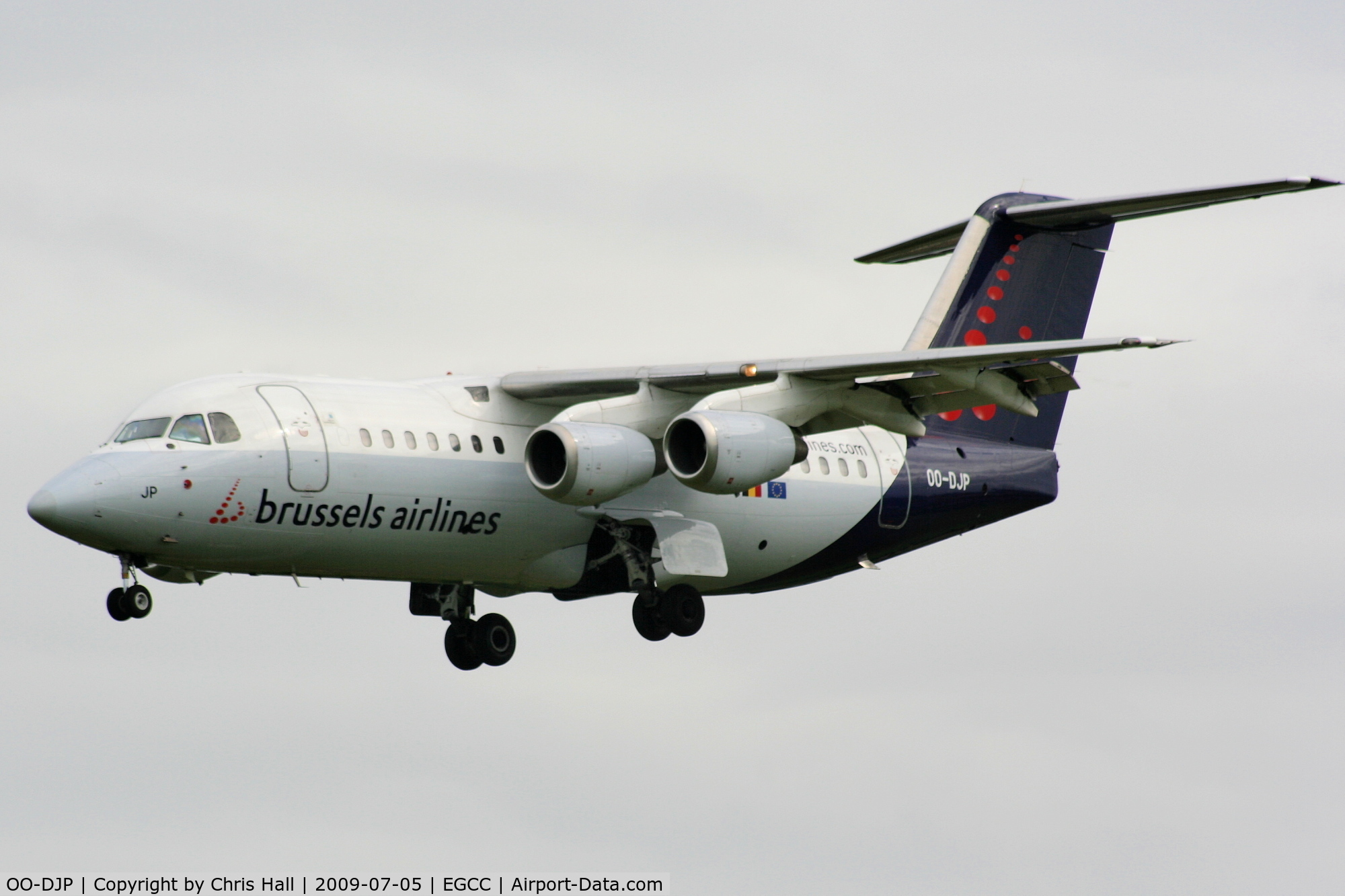OO-DJP, 1996 British Aerospace Avro 146-RJ85 C/N E.2287, Brussels Airlines