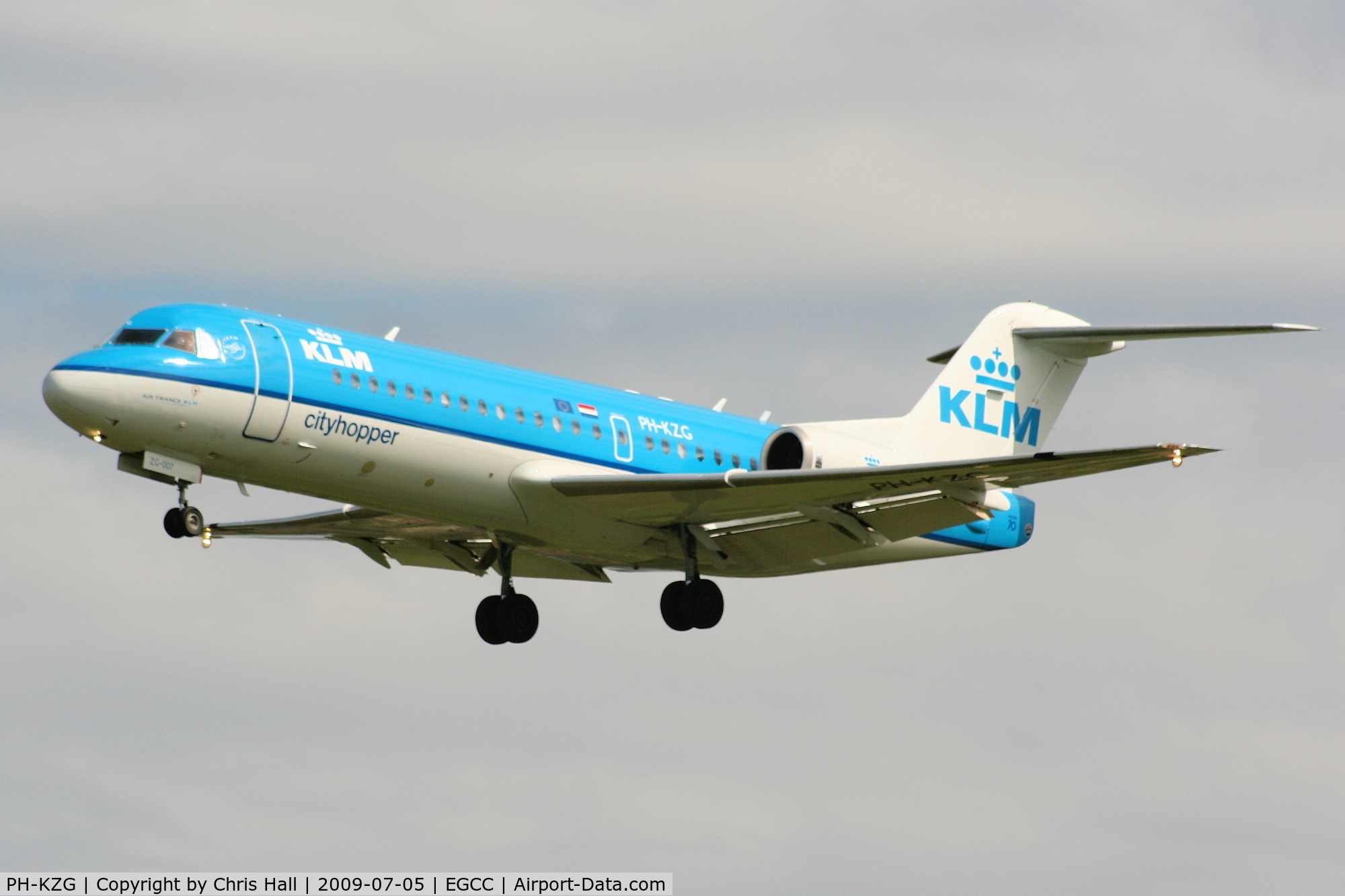 PH-KZG, 1996 Fokker 70 (F-28-0070) C/N 11578, KLM Cityhopper