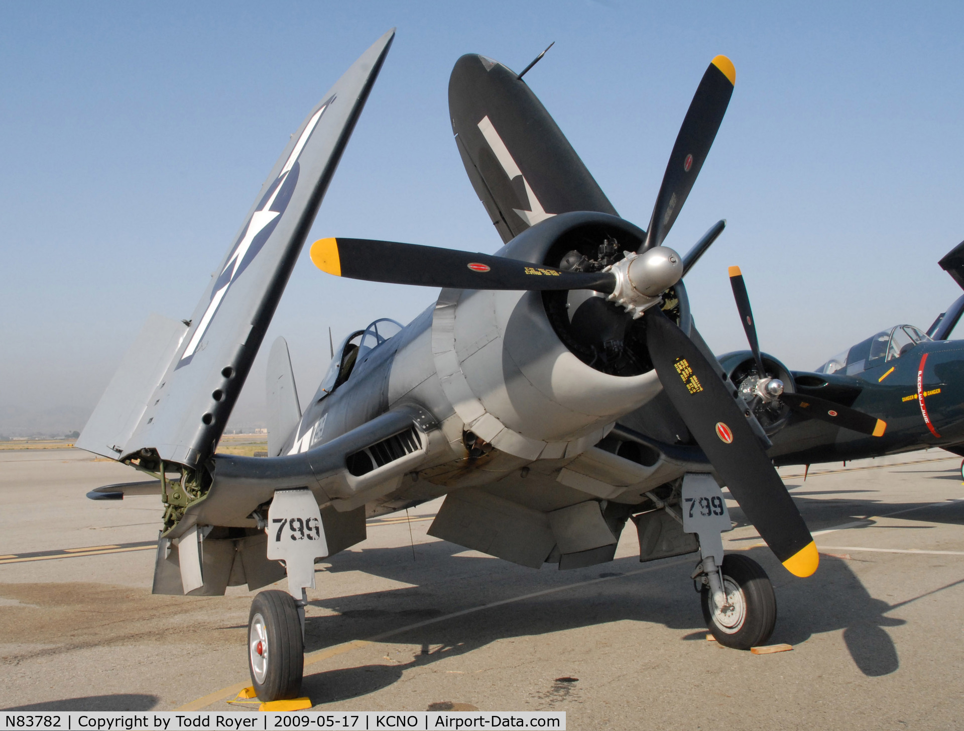 N83782, 1942 Vought F4U-1 Corsair C/N 3884 (Bu 17799), Chino Airshow 2009