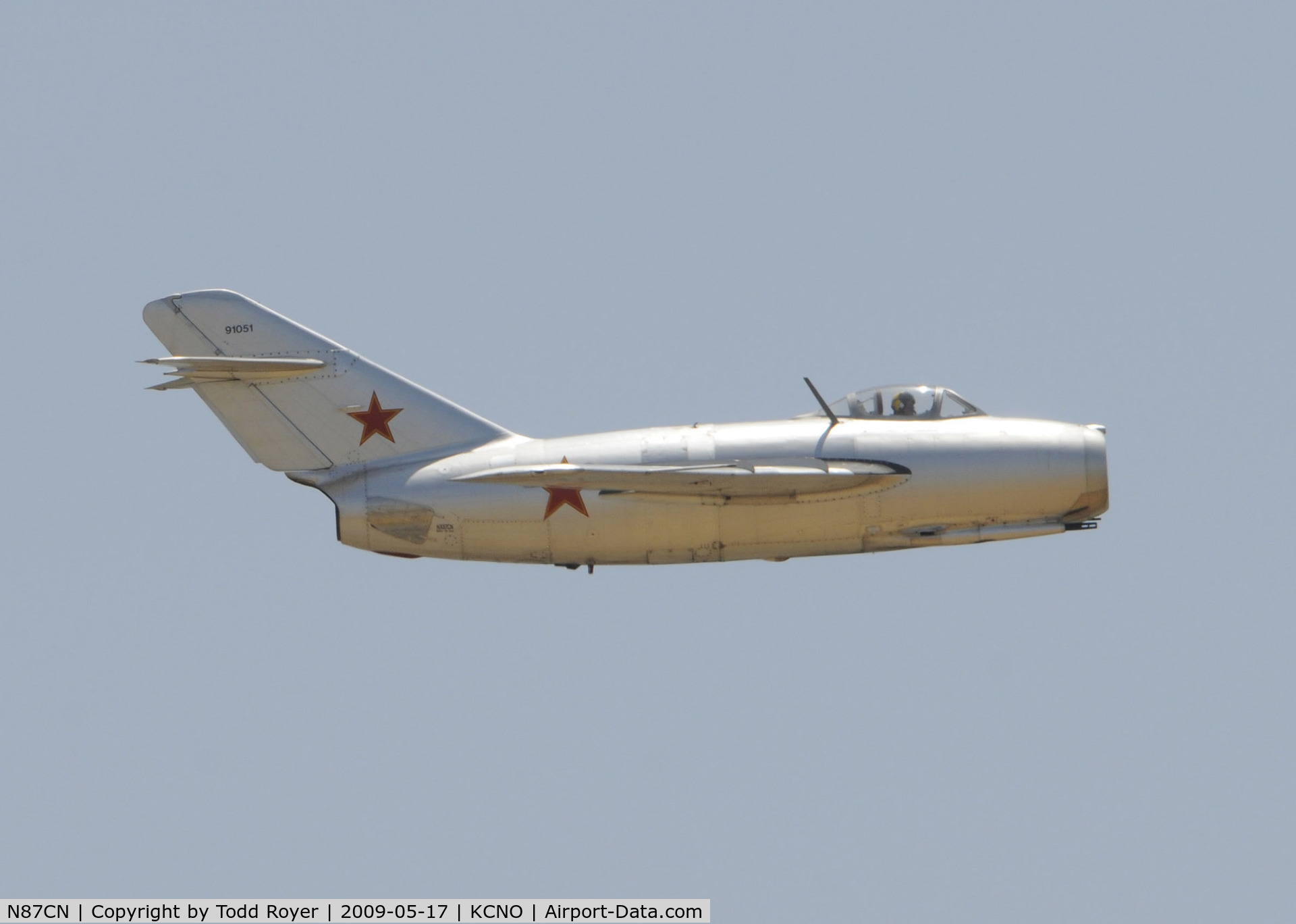 N87CN, Mikoyan-Gurevich MiG-15 C/N 910-51, Chino Airshow 2009