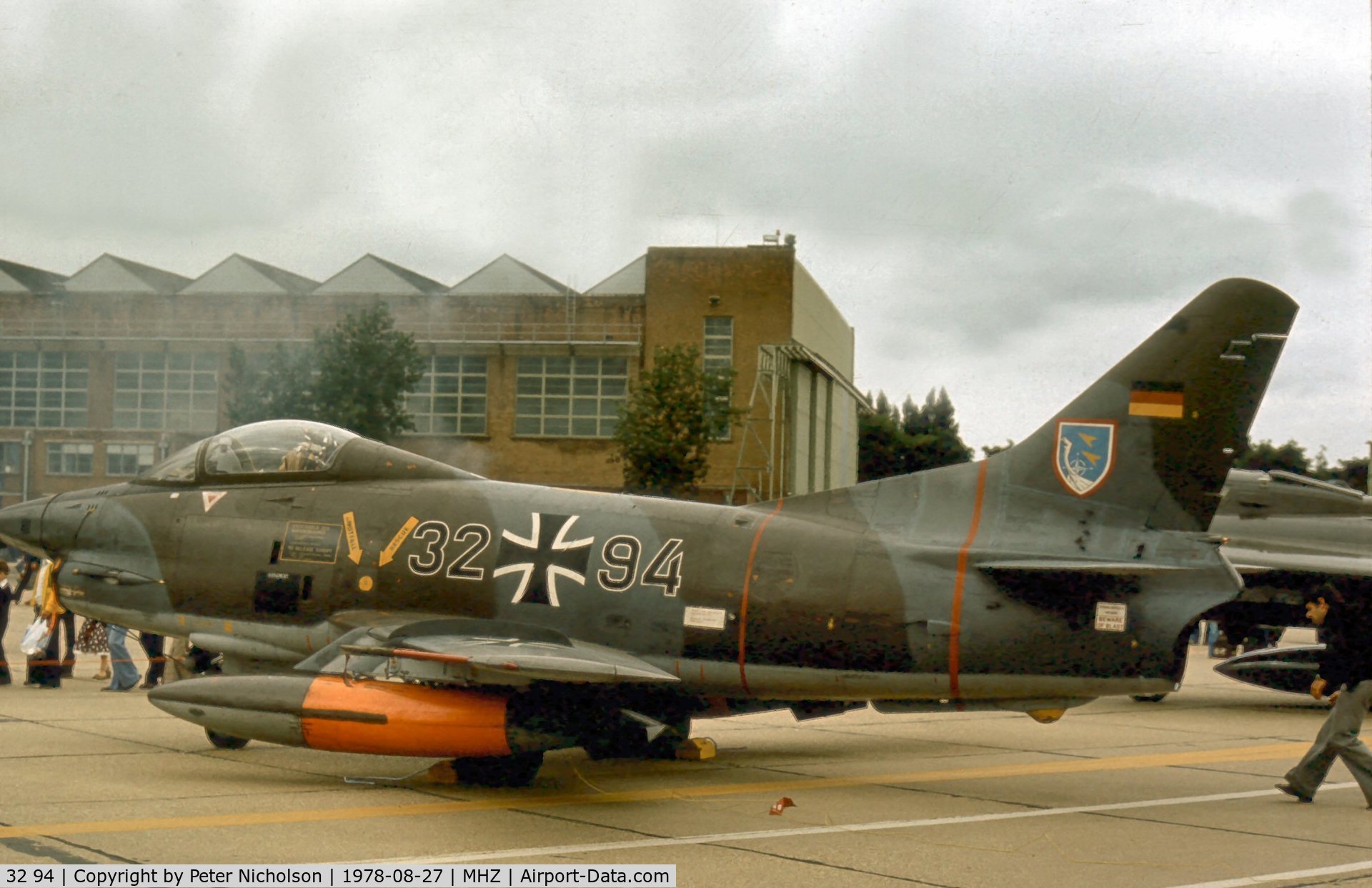 32 94, Fiat G-91R/3 C/N D565, Luftwaffe G-91R-3 of LKG-43 at the 1978 Mildenhall Air Fete.