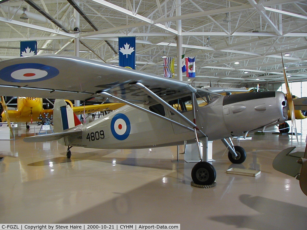 C-FGZL, 1946 Fairchild 24R-46 C/N R46-250, After Re-Paint with Canadian Warplane Heritage