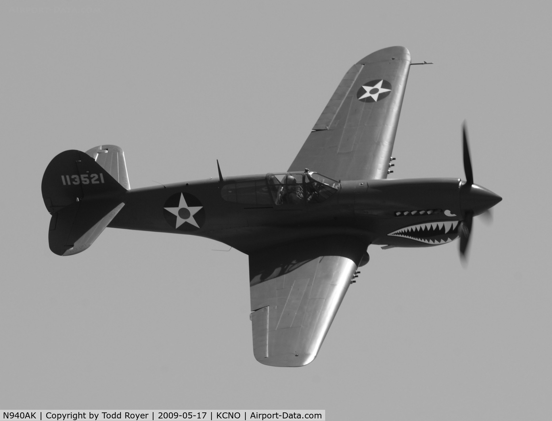 N940AK, 1941 Curtiss P-40E Warhawk C/N 15321, Chino Airshow 2009