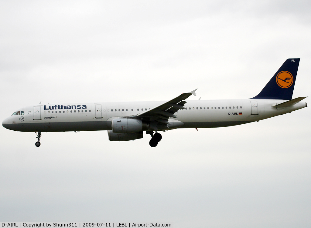 D-AIRL, 1994 Airbus A321-131 C/N 505, Landing rwy 25R