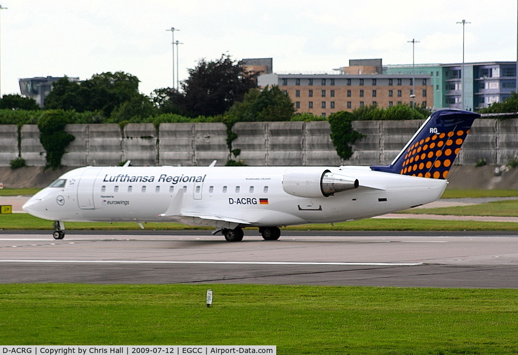 D-ACRG, 2002 Bombardier CRJ-200ER (CL-600-2B19) C/N 7630, Lufthansa Regional operated by CityLine