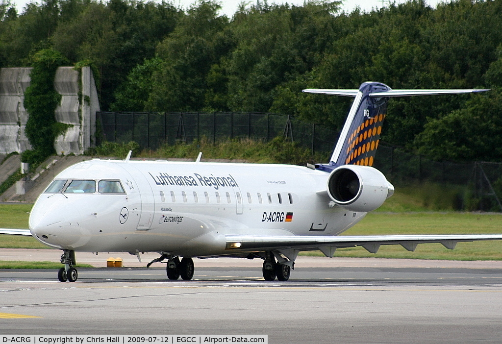 D-ACRG, 2002 Bombardier CRJ-200ER (CL-600-2B19) C/N 7630, Lufthansa Regional operated by Eurowings