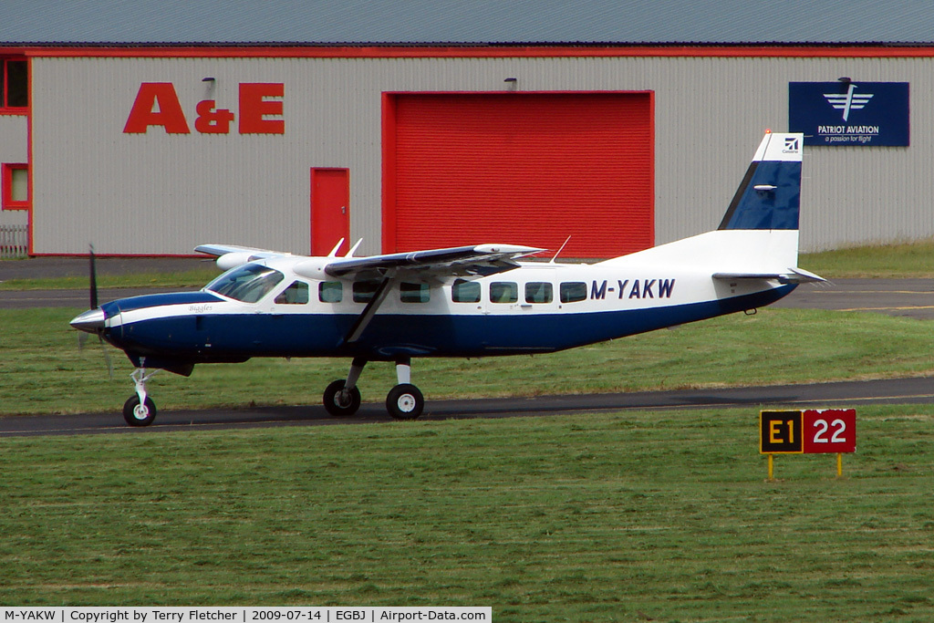 M-YAKW, 2004 Cessna 208B Grand Caravan C/N 208B-1059, at Gloucestershire (Staverton) Airport