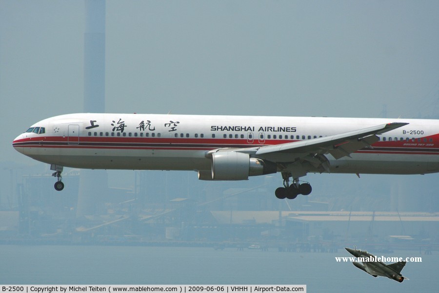 B-2500, 2006 Boeing 767-36D/ER C/N 35155, Shanghai Airlines