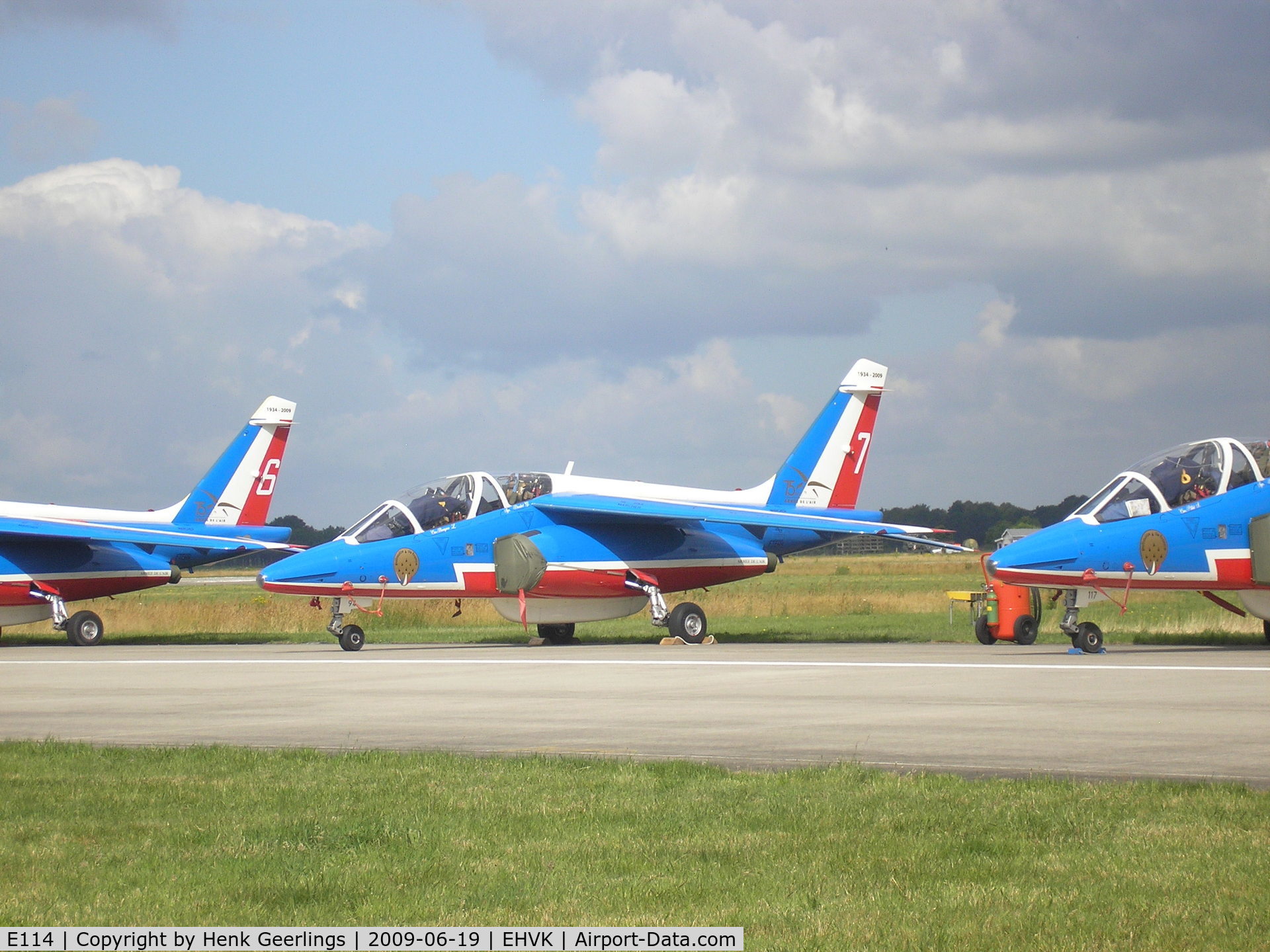 E114, Dassault-Dornier Alpha Jet E C/N E114, Dutch AF Openday , Volkel AFB , Patrouille de France , F-TERH  nr 7