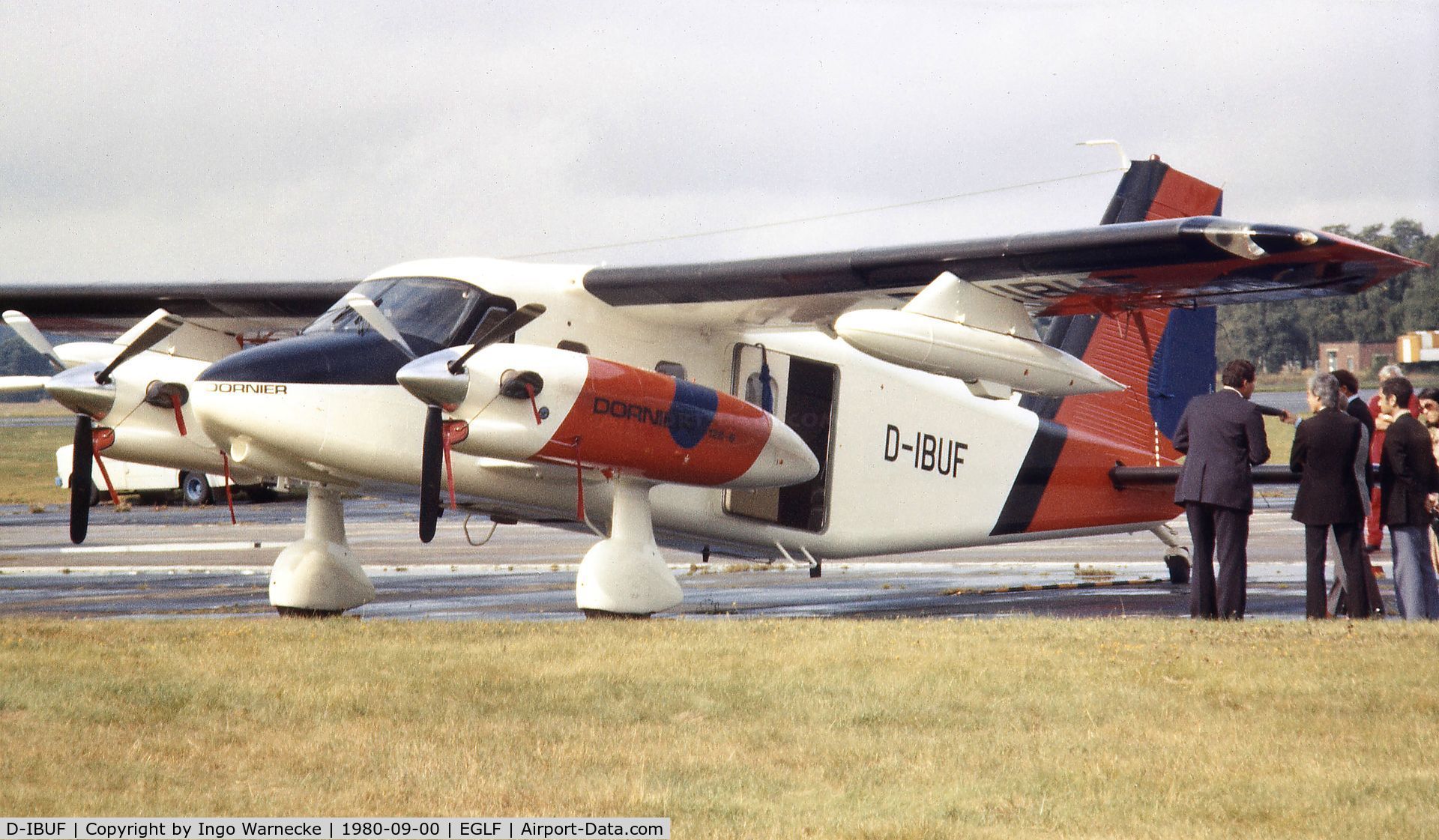 D-IBUF, 1978 Dornier Do-28D-2 Turbo Skyservant C/N 4302, Dornier Do 28D-5 Turbo Skyservant prototype (later re-named Do 128-6) at Farnborough International 1980