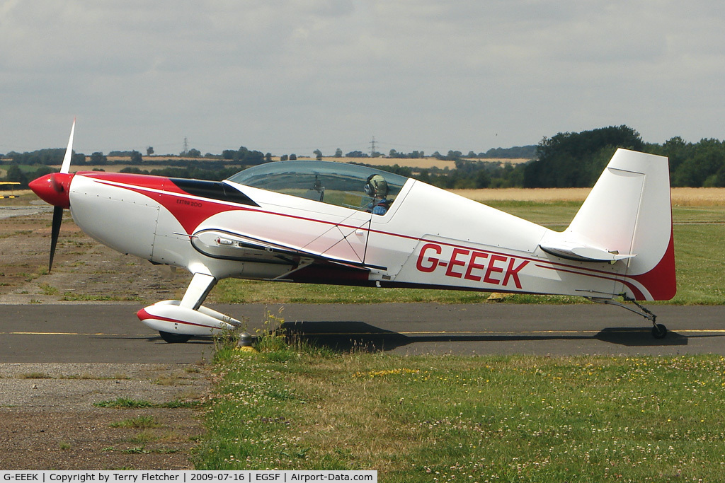 G-EEEK, 2006 Extra EA-300/200 C/N 1034, Extra EA 300 competing in the 2009 Mazda Aerobatic Championships held at Peterborough Conington
