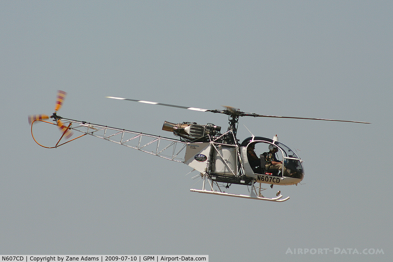N607CD, 1981 Aérospatiale SA-315B Lama C/N 2601, At American Eurocopter 40th Anniversary party - Grand Prairie, Texas