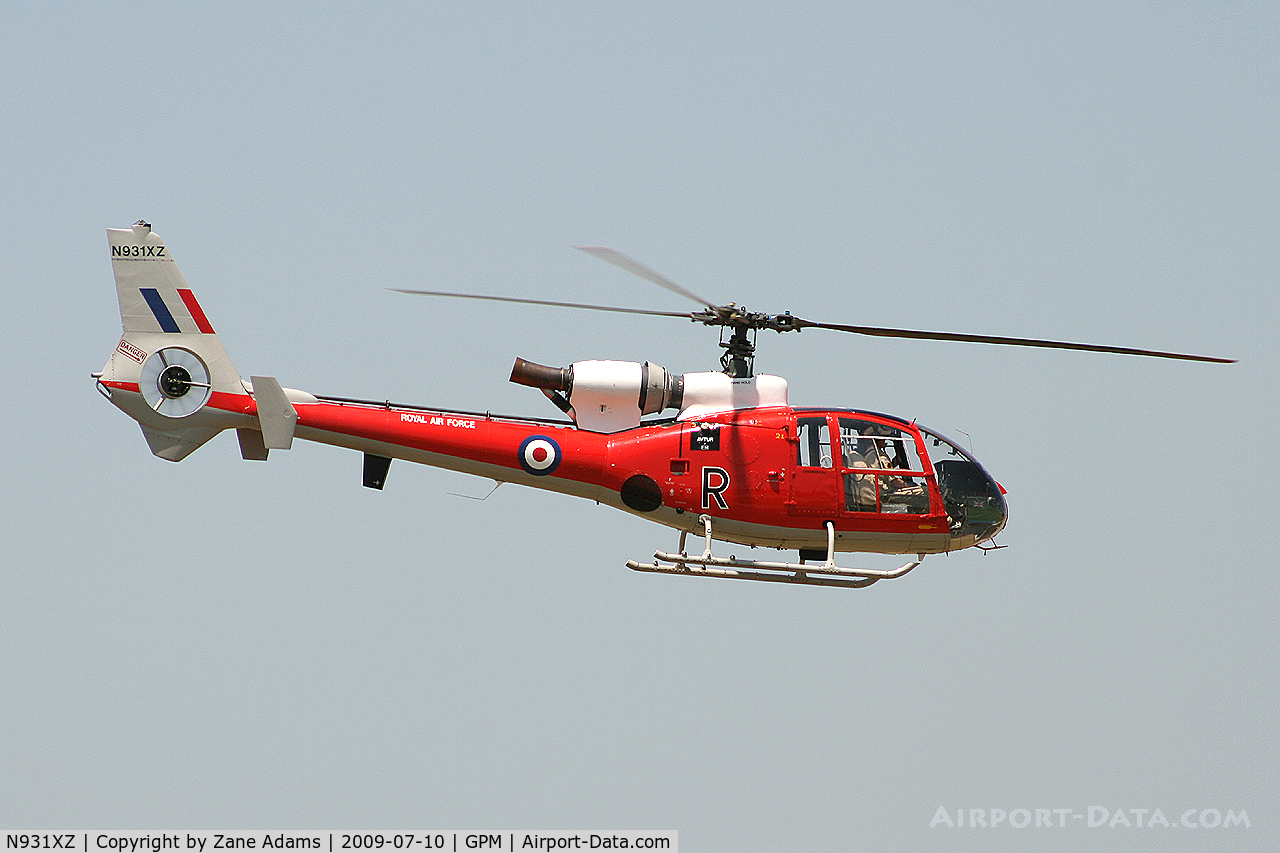 N931XZ, Westland SA-341D Gazelle HT3 C/N WA1728, At American Eurocopter 40th Anniversary party - Grand Prairie, Texas