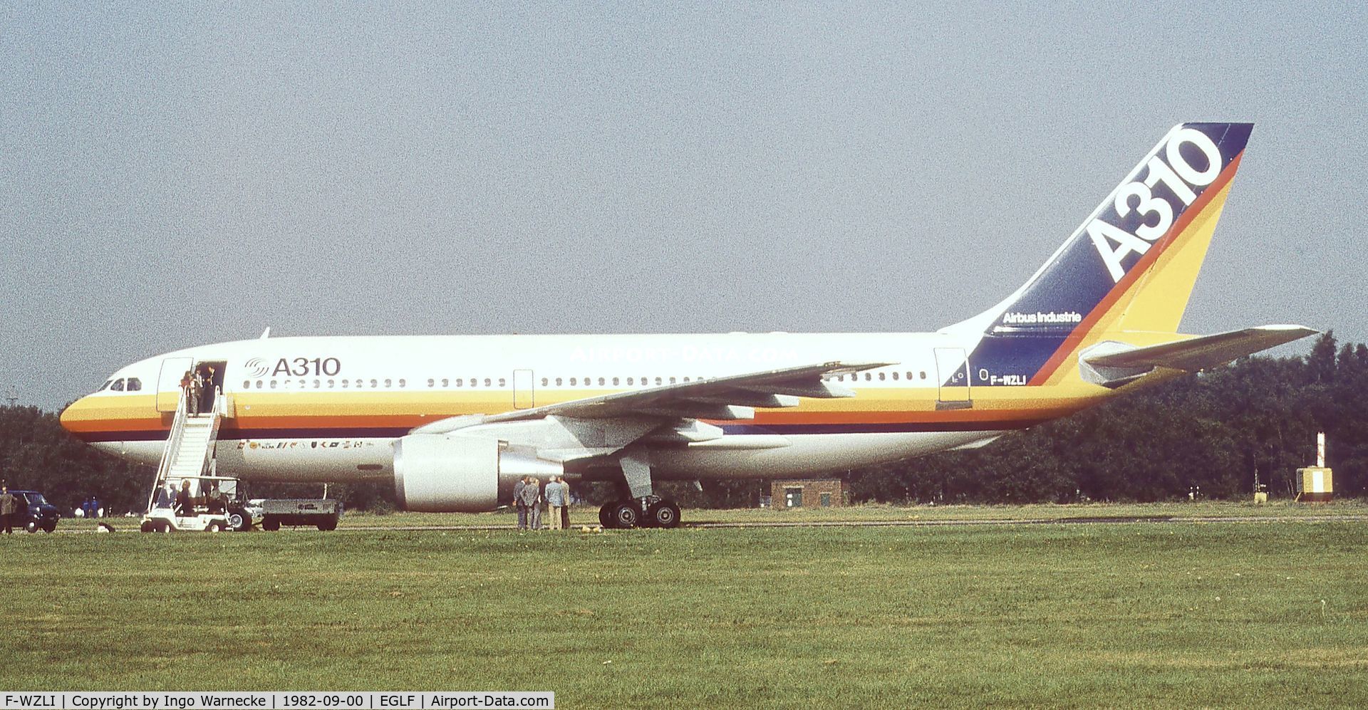 F-WZLI, 1982 Airbus A310-203 C/N 172, Airbus A310-203 at Farnborough International 1982