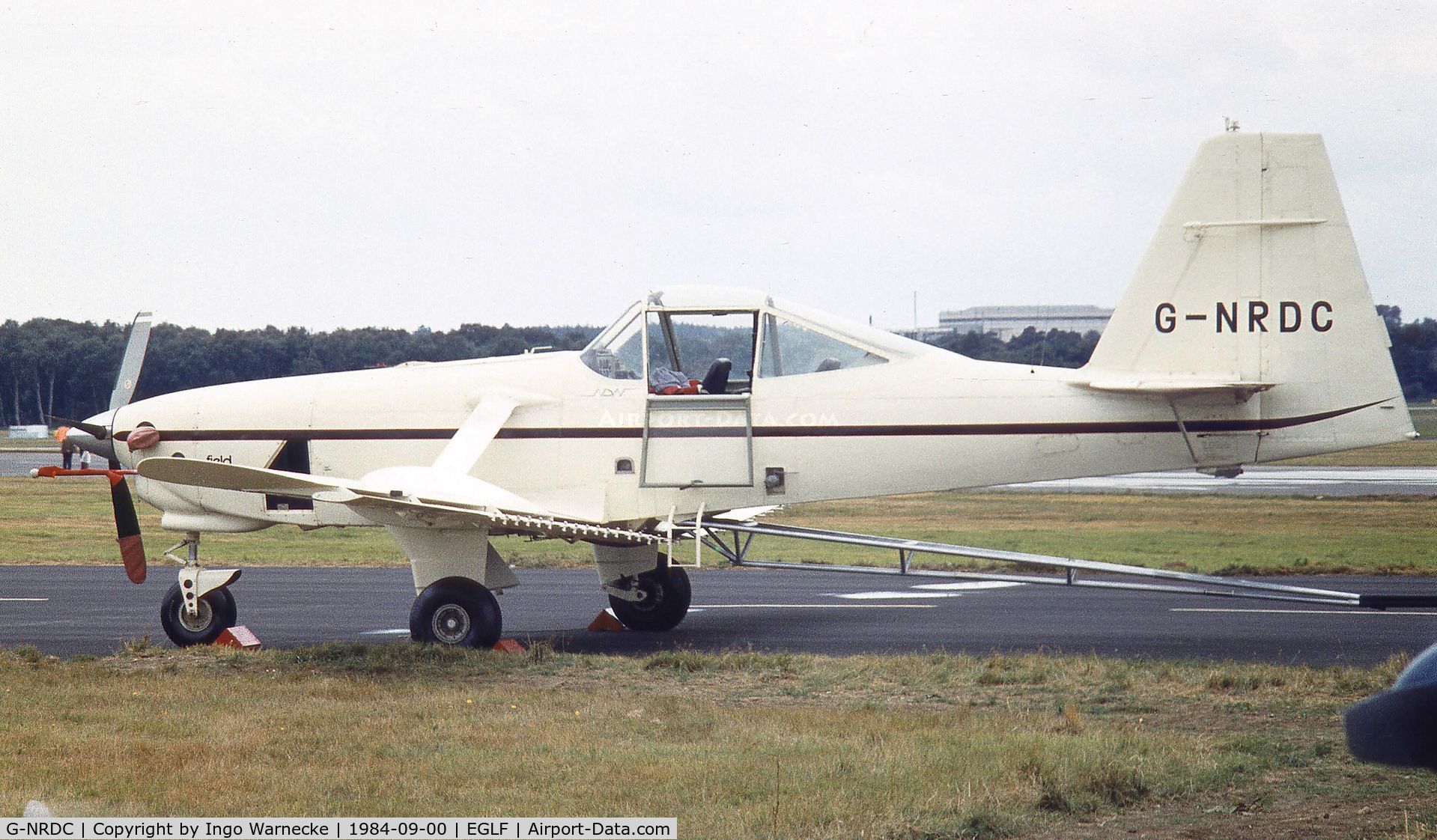 G-NRDC, 1981 NDN NDN-6 Fieldmaster C/N 004, NDN Aircraft NDN-6 Fieldmaster at Farnborough International 1984