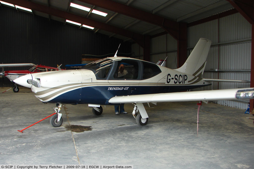 G-SCIP, 2000 Socata TB-20 Trinidad C/N 2014, Socata TB20 hangared on 2009 Welshpool Air Day
