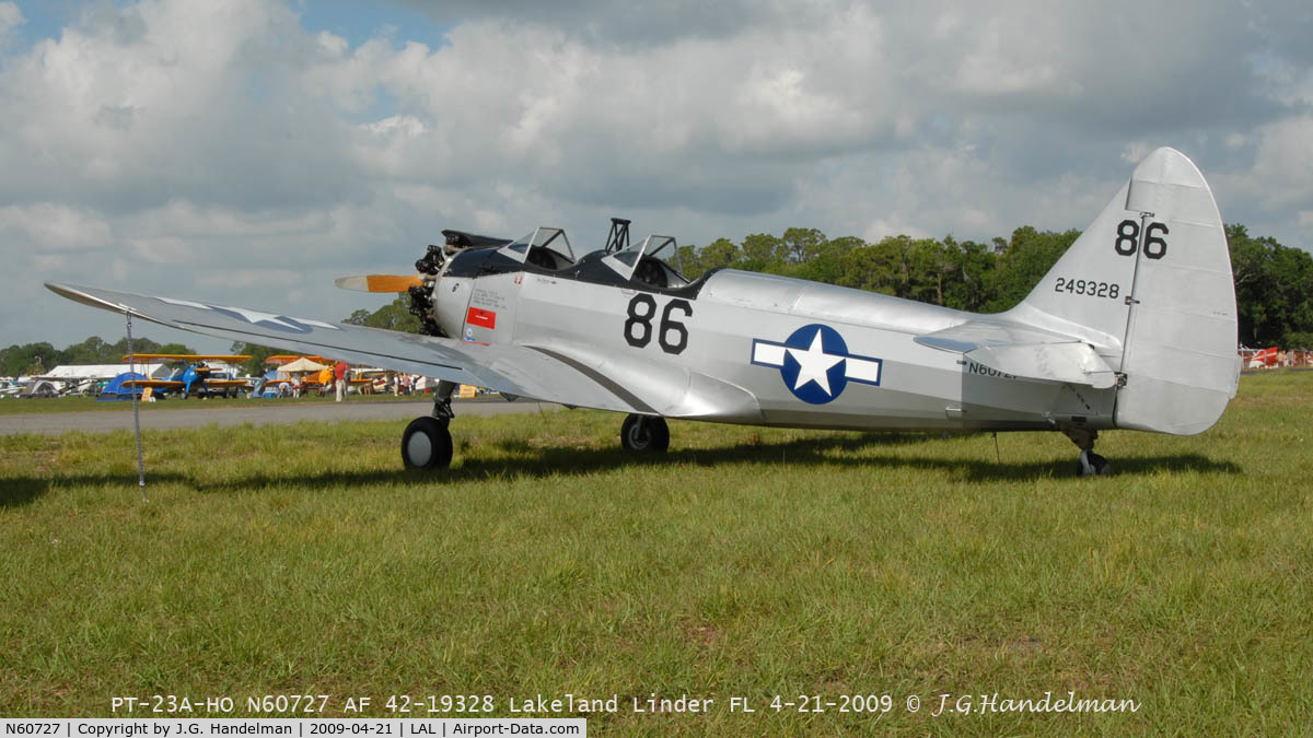 N60727, 1943 Fairchild (Howard) PT-23A Cornell (M-62C) C/N 352HO, at Sun N' Fun