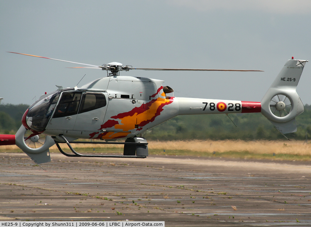 HE25-9, Eurocopter EC-120B Colibri C/N 1198, Used as a demo during LFBC Airshow 2009