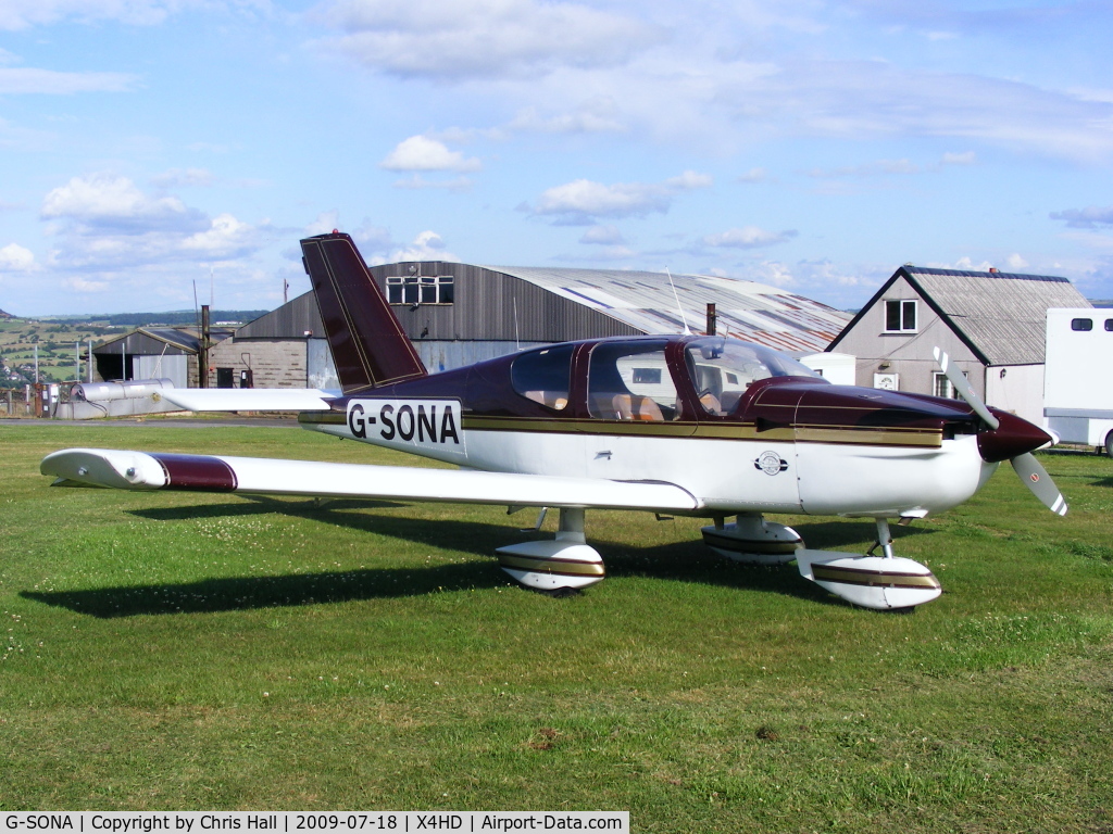 G-SONA, 1980 Socata TB-10 Tobago C/N 151, at Crosland Moor Airfield