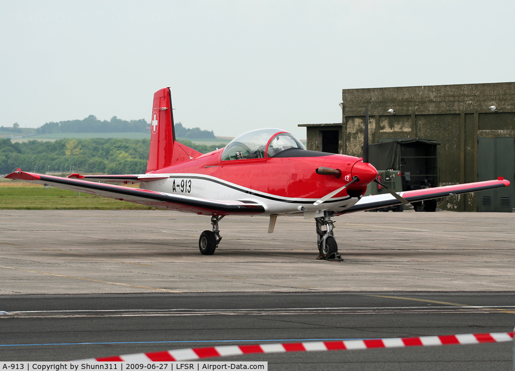 A-913, 1982 Pilatus PC-7 Turbo Trainer C/N 321, Used as a demo during lst LFSR Airshow...
