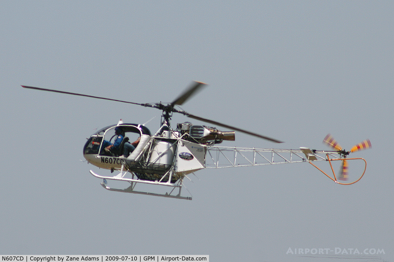 N607CD, 1981 Aérospatiale SA-315B Lama C/N 2601, At American Eurocopter 40th Anniversary party - Grand Prairie, Texas