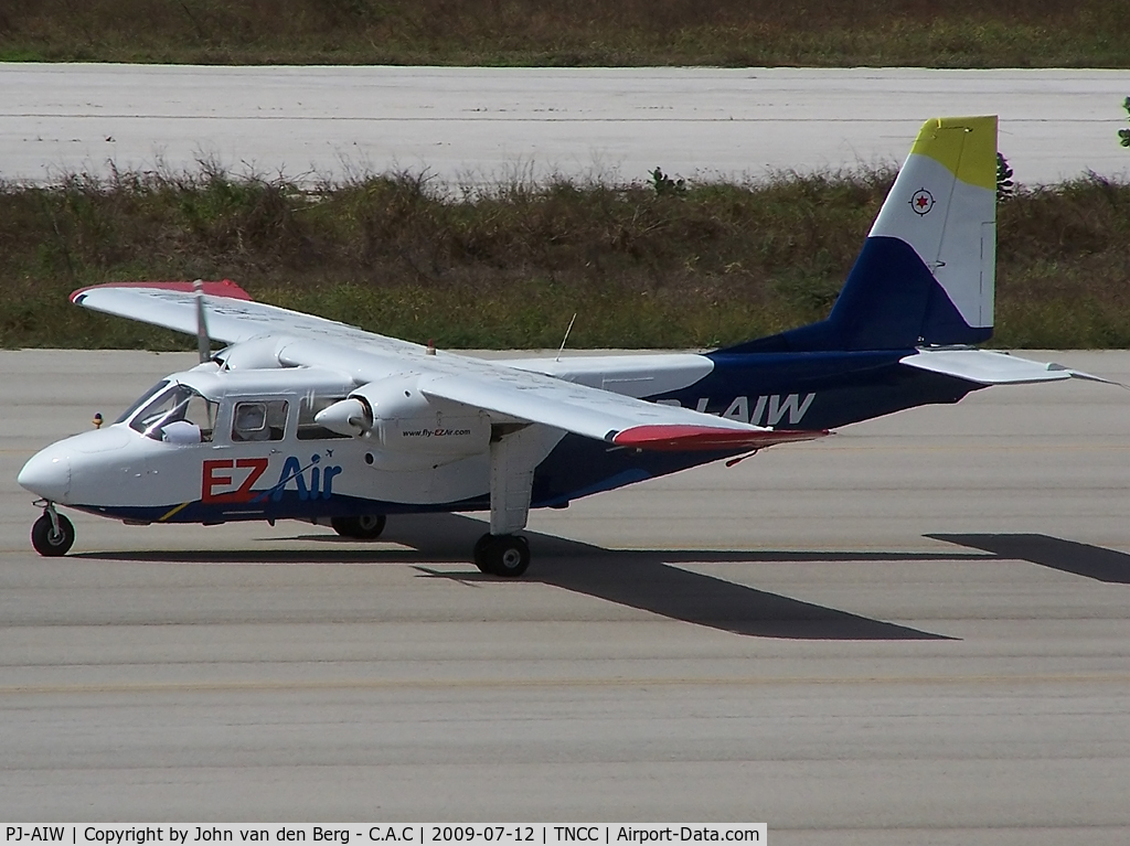 PJ-AIW, 1987 Pilatus Britten-Norman BN-2A-26 Islander C/N 2038B, EZ Air @ CUR