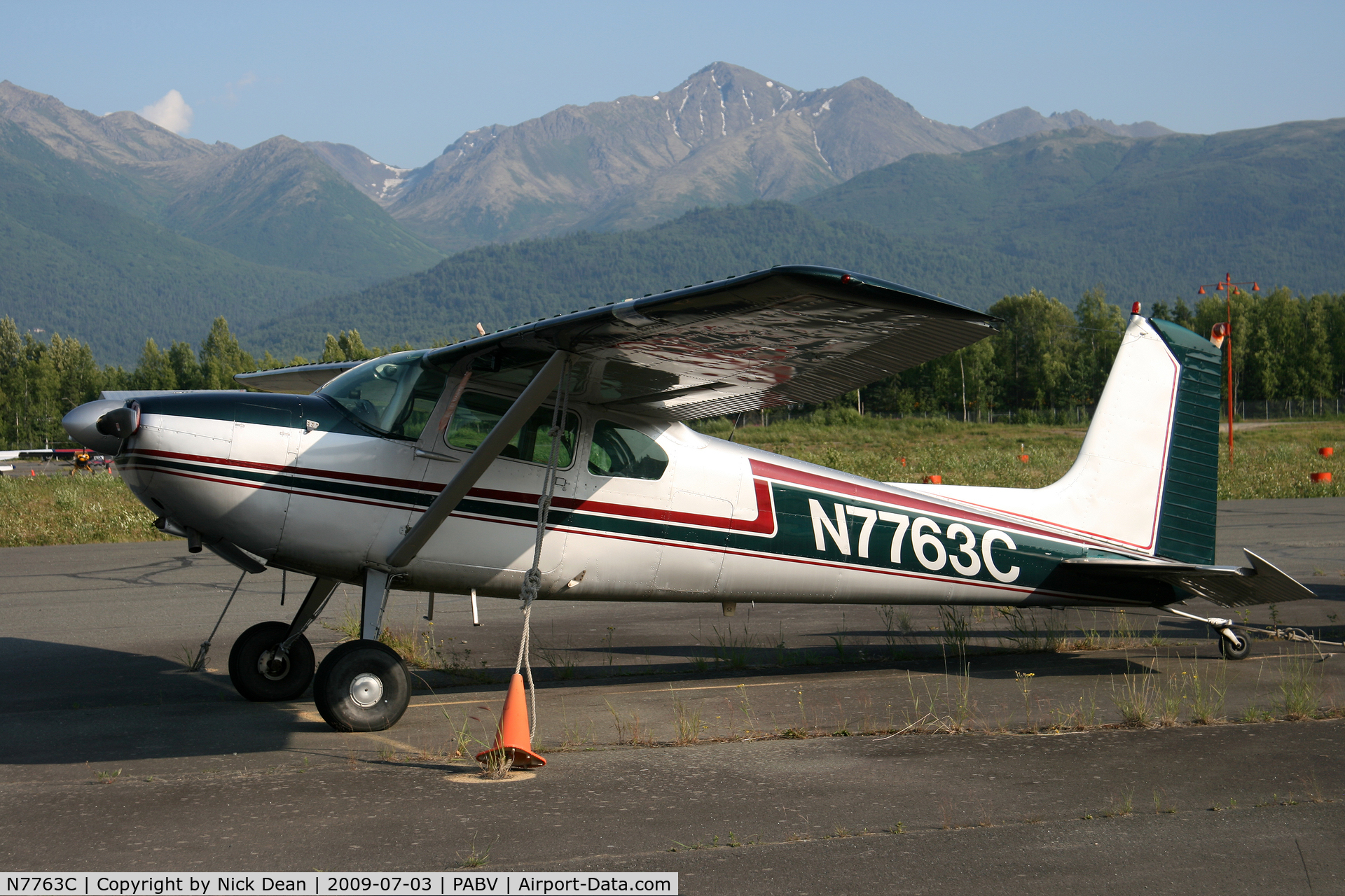 N7763C, Cessna 180 C/N 32341, PABV