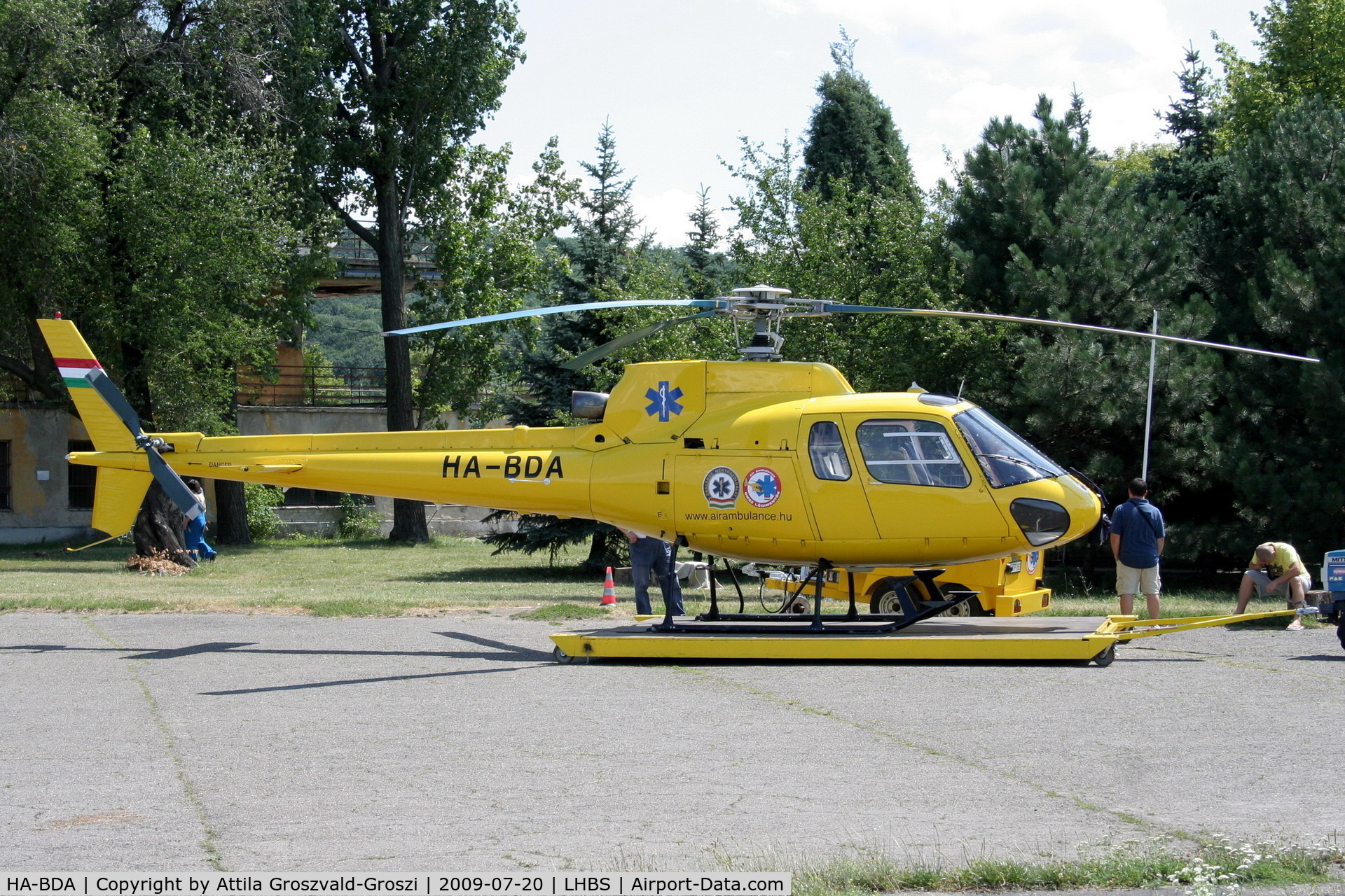 HA-BDA, 1991 Aerospatiale AS-350B Ecureuil C/N 2472, Budaörs-Airport / Hungary - LHBS - Air Ambulance Heliport