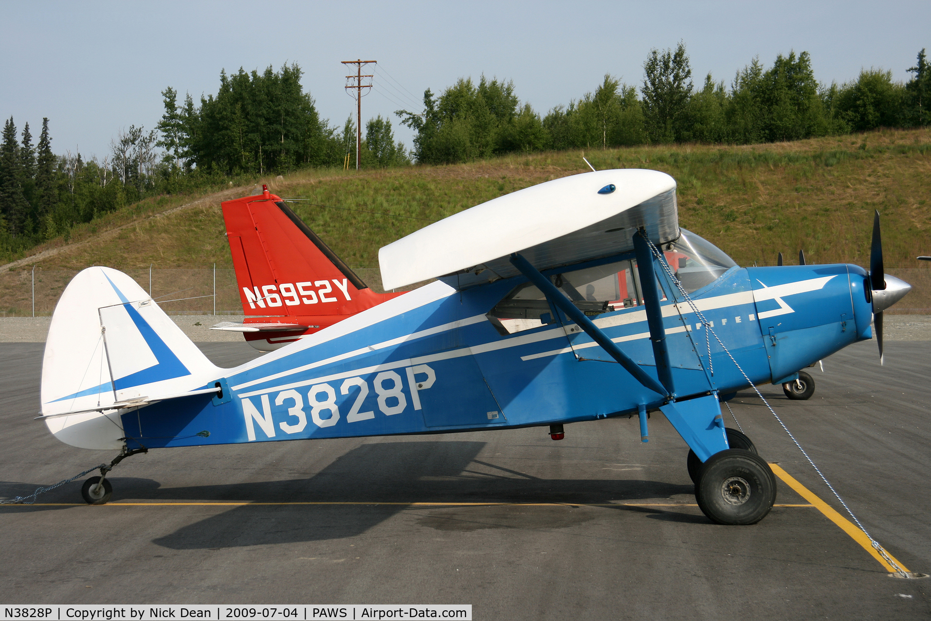 N3828P, 1955 Piper PA-22-150 C/N 22-3518, PAWS