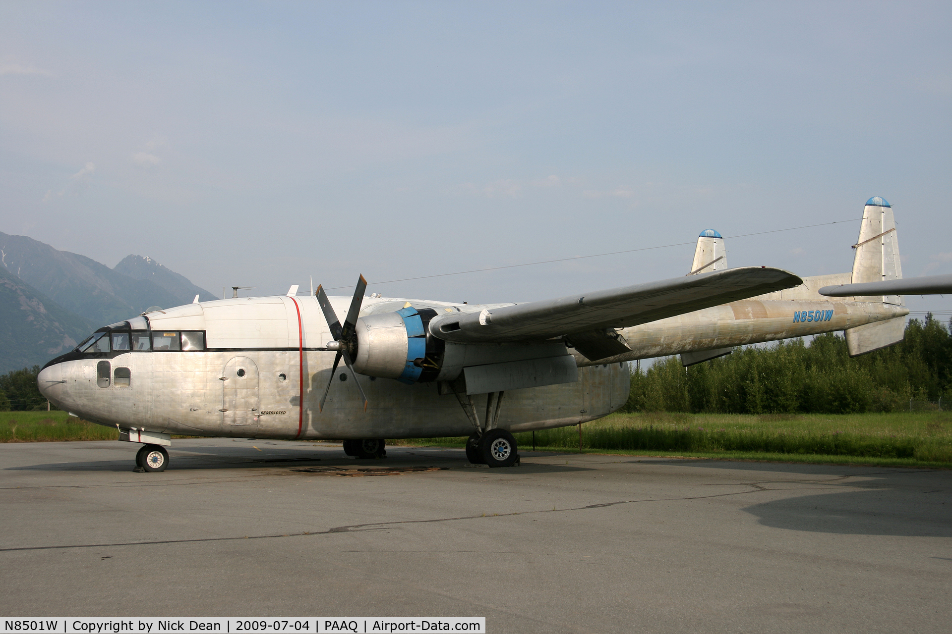 N8501W, 1952 Fairchild C-119F (R4Q-2) Packet C/N 10880, PAAQ