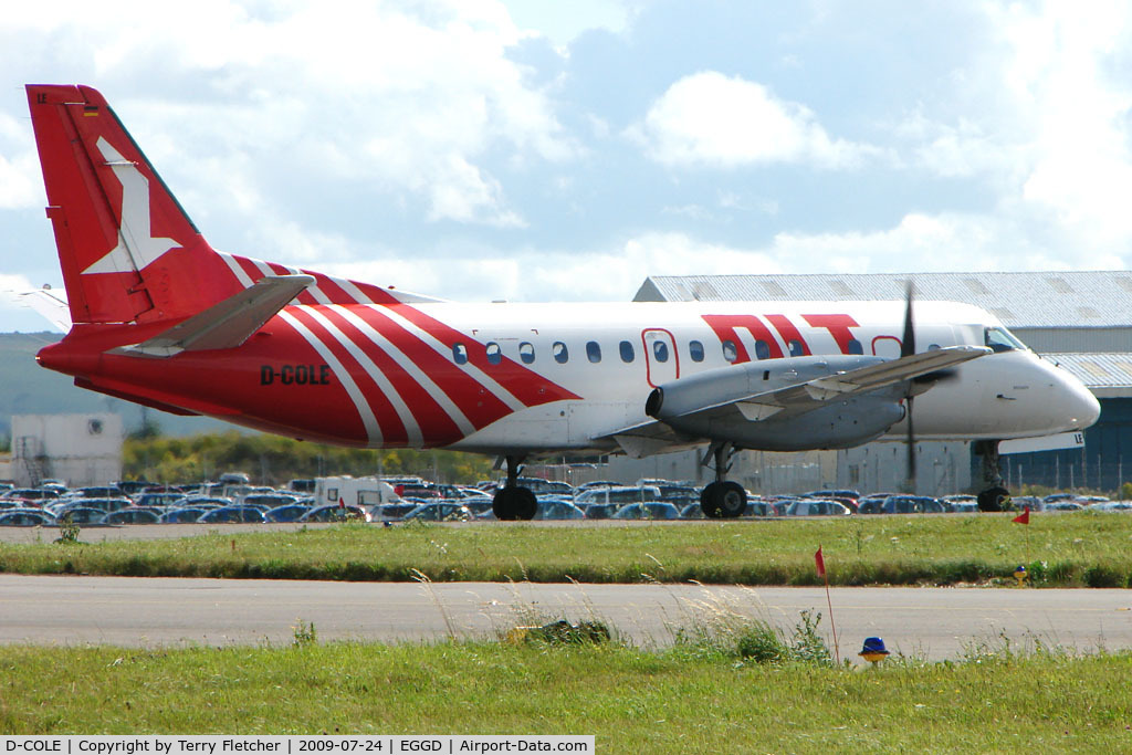 D-COLE, 1989 Saab 340A C/N 340A-144, OLT SF340 at Bristol