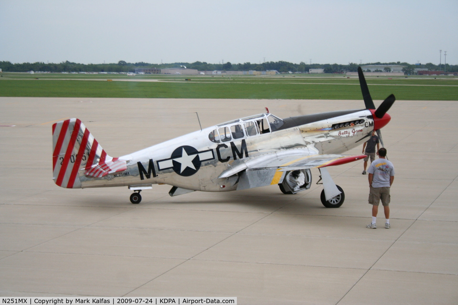 N251MX, 1943 North American P-51C-10 Mustang C/N 103-22730, North American P-51C-10, NL251MX starting up KDPA