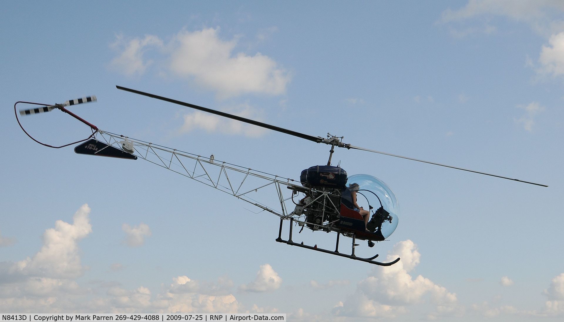 N8413D, Bell 47G-5A C/N 25091, N8413D, Bell 47G-5A Owosso, MI Airport
