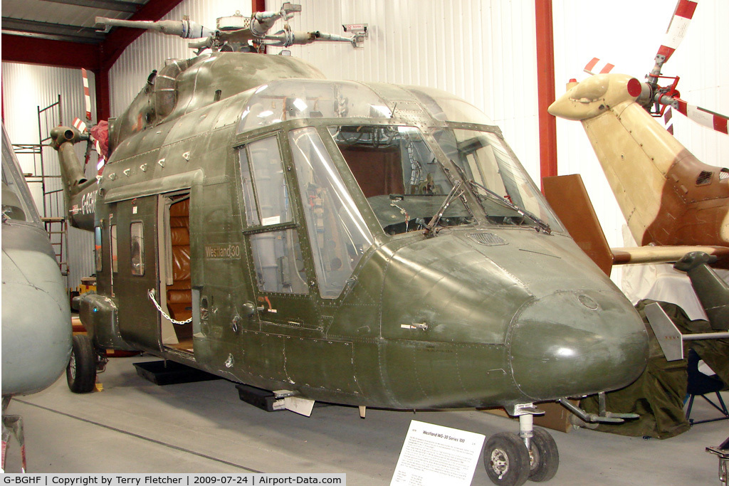 G-BGHF, 1977 Westland WG-30-100-60 C/N WA-001 P, Westland WG30-100 - Exhibited in the International Helicopter Museum , Weston-Super Mare , Somerset , United Kingdom