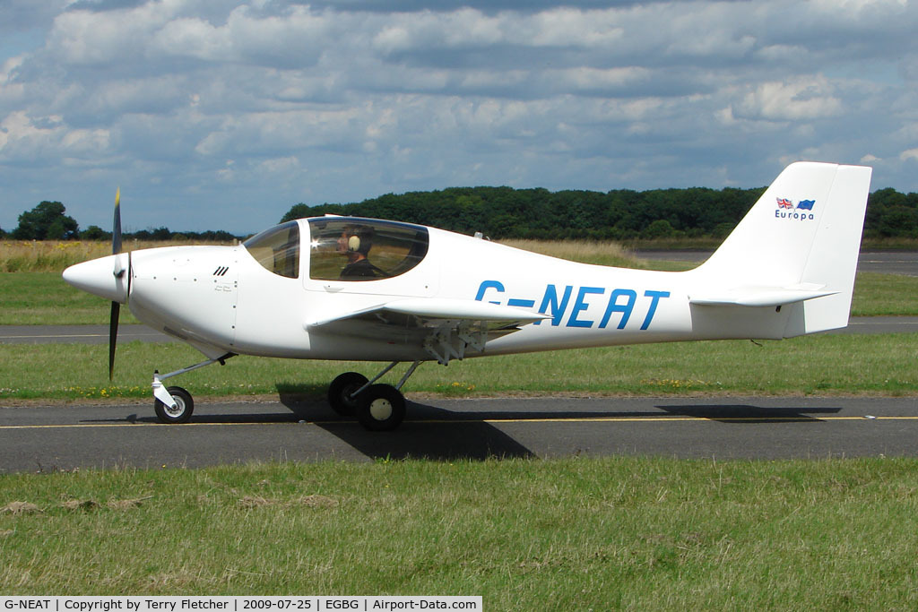 G-NEAT, 1996 Europa Tri-Gear C/N PFA 247-12642, Europa at Leicester on 2009 Homebuild Fly-In day