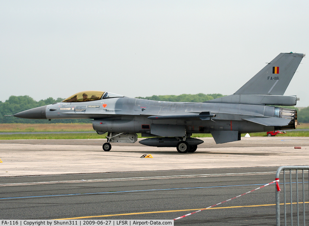 FA-116, 1980 SABCA F-16AM Fighting Falcon C/N 6H-116, Participant of the last LFSR Airshow but used as spare...