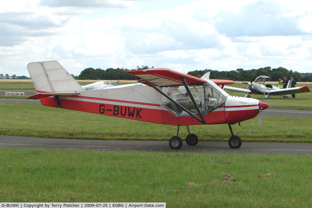 G-BUWK, 1993 Rans S-6ES Coyote II C/N PFA 204A-12448, Rans S6 at Leicester on 2009 Homebuild Fly-In day