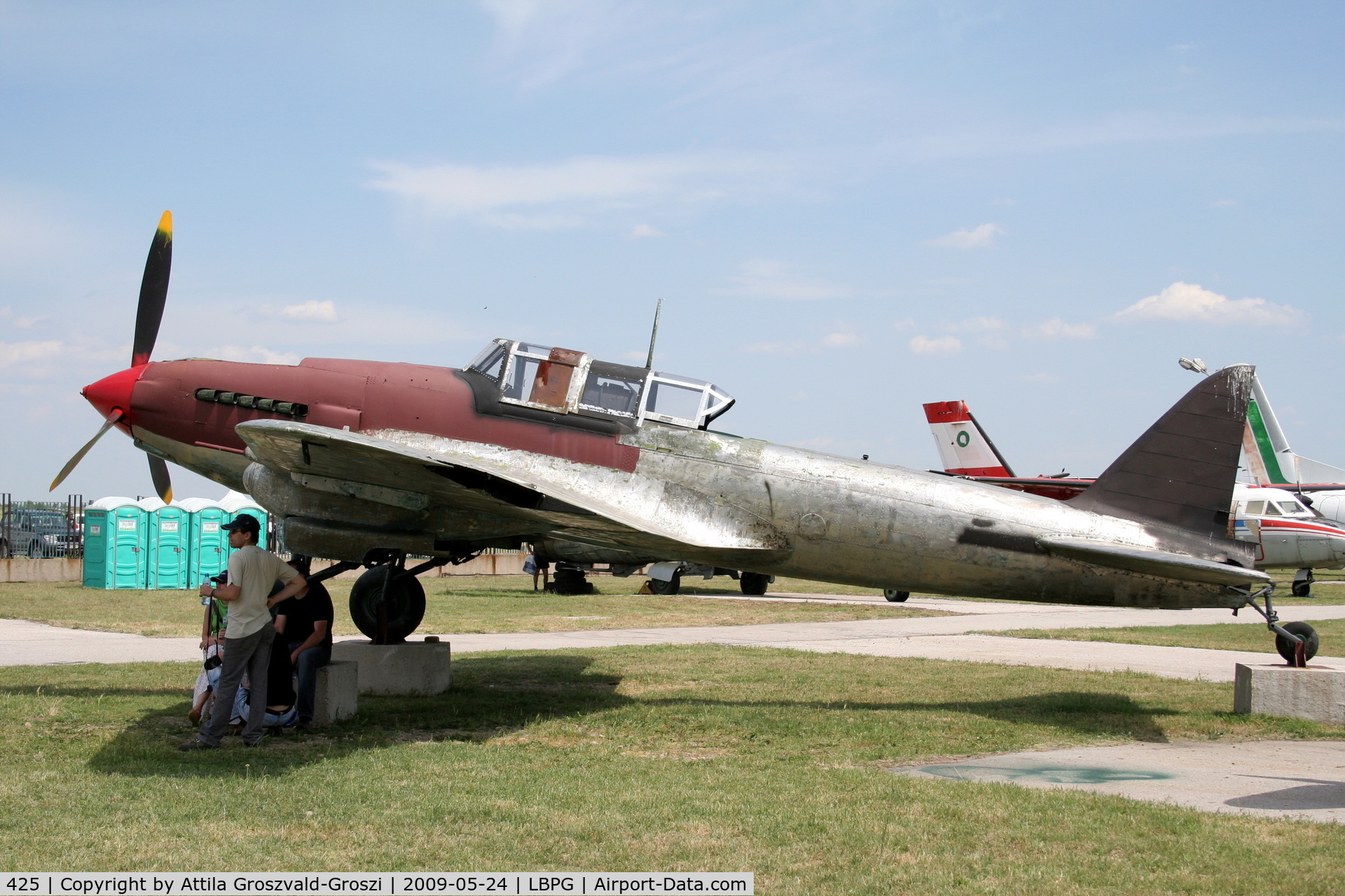 425, Ilyushin Il-2M3 Shturmovik C/N Not found 425, Bulgarian Museum of Aviation, Plovdiv-Krumovo (LBPG). - In a state prepared for a correction, a renovation.