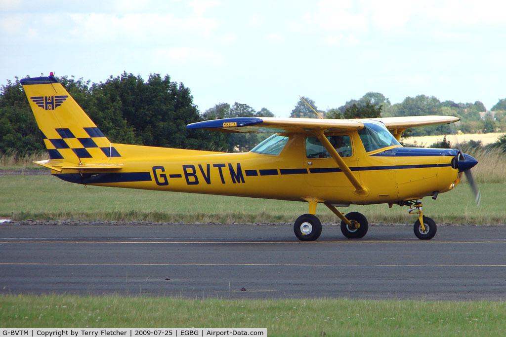 G-BVTM, 1981 Reims F152 C/N 1827, Cessna F152 at Leicester on 2009 Homebuild Fly-In day