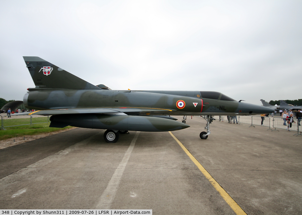 348, Dassault Mirage IIIR C/N 348, Preserved Mirage 3 and displayed during last LFSR Airshow...