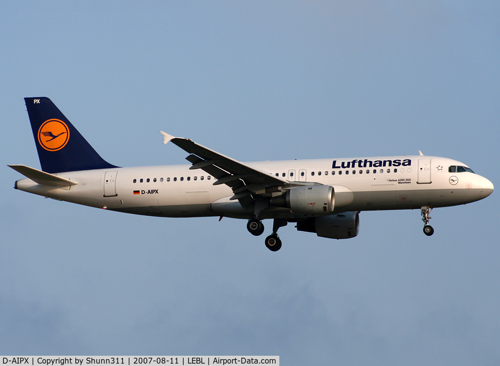 D-AIPX, 1990 Airbus A320-211 C/N 147, Landing rwy 25R... crashed en route in French Alps near Digne-les-Bain on March, 24