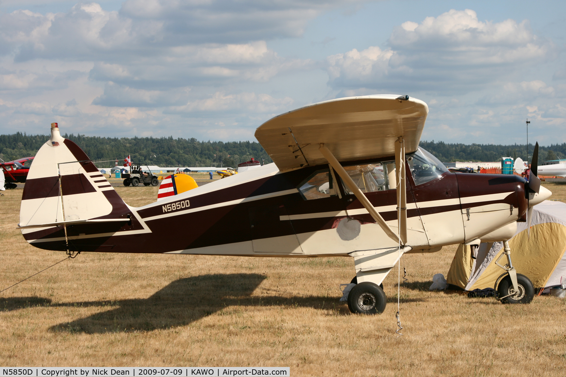 N5850D, 1956 Piper PA-22-150 C/N 22-4529, KAWO 2009 Fly in