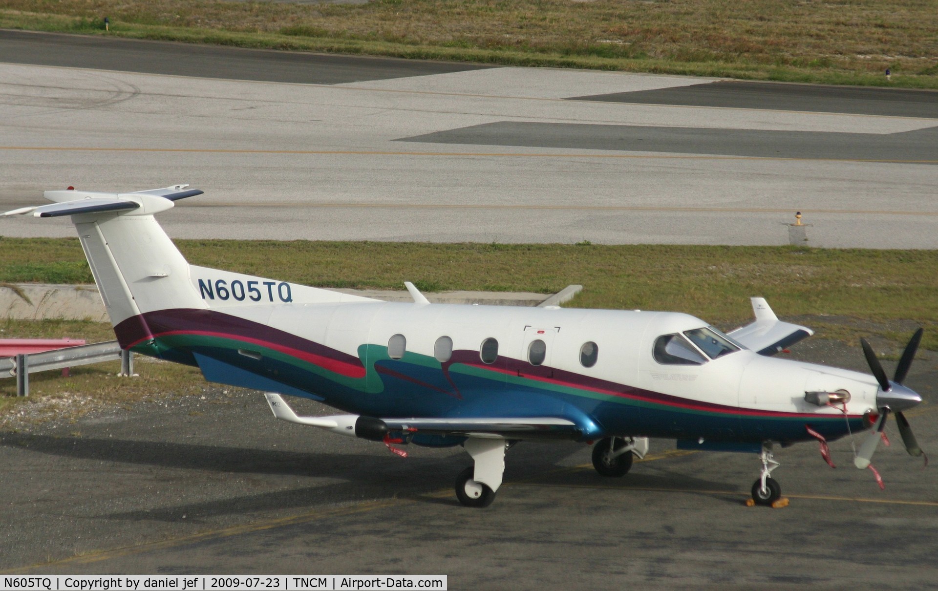N605TQ, 2000 Pilatus PC-12/45 C/N 320, park at the cargo ramp